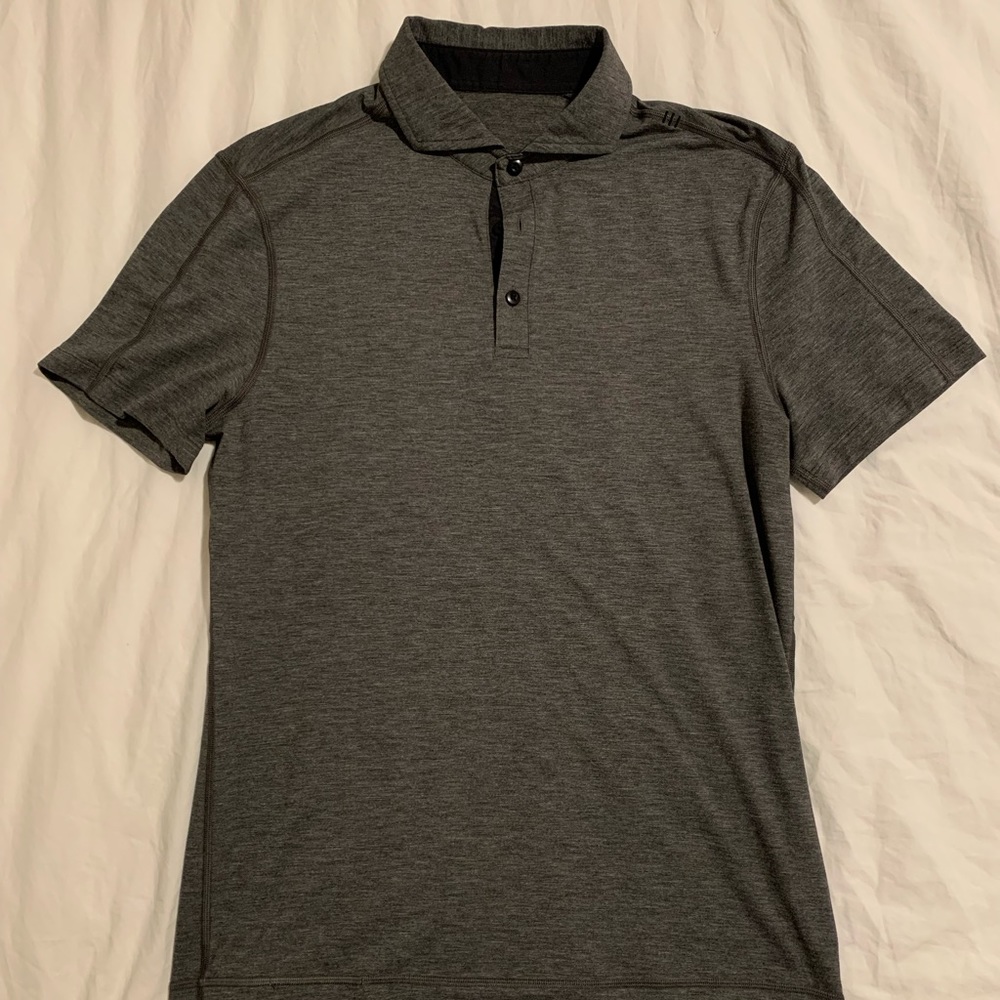 Lululemon Men’s Evolution Polo (Heathered Grey, M)
